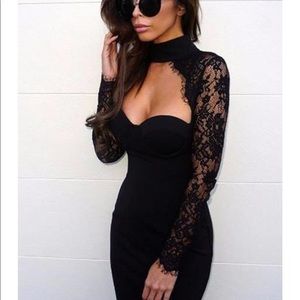 Miss Circle Athena Sweetheart Lace Choker Dress